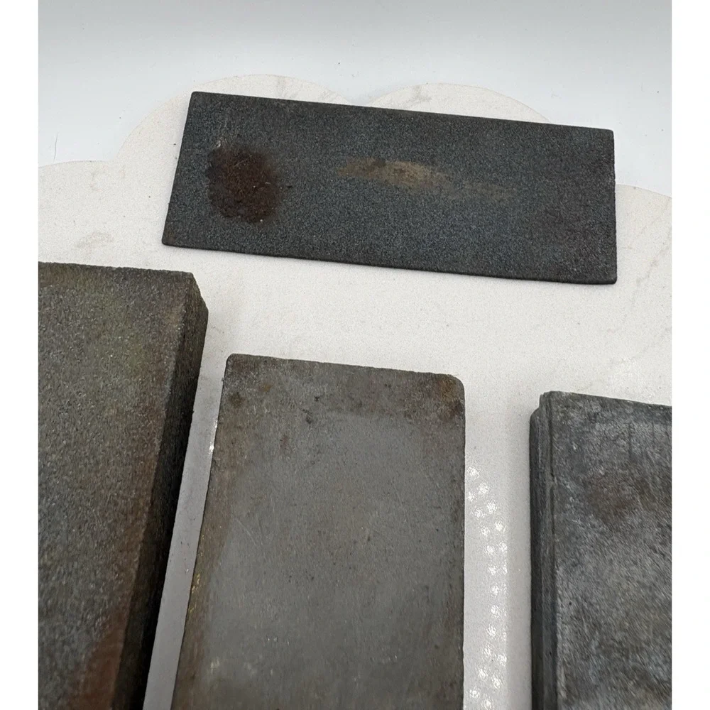 Lot Of 5 Large Small Sharpening Stones Whetstones No Box Knife Blade Sword Sharp